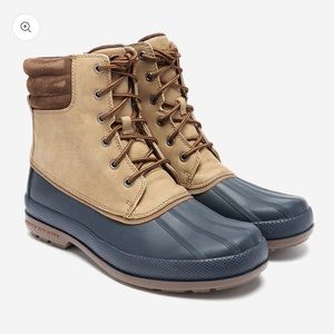 Sperry Men’s Cold Bay Duck Boot in Taupe and Navy